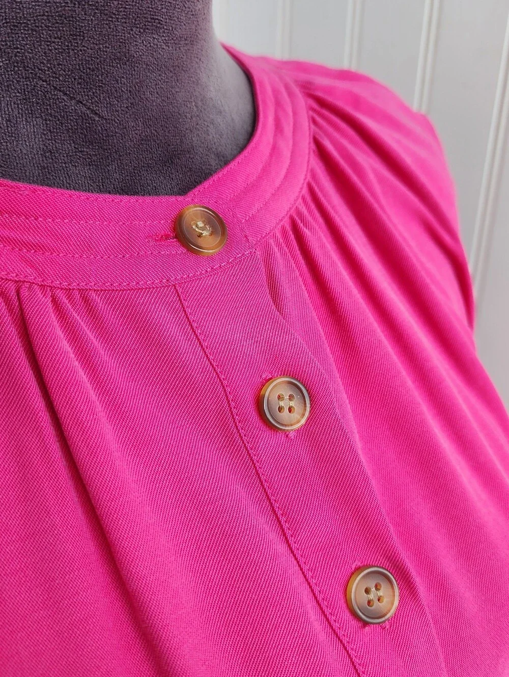 A Loves A Womens Pink Dress Belted Rayon Sleeveless Career Casual Cocktail Sz M